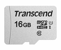 Transcend 16GB microSDHC 300S UHS-I U1 (Class 10) paměťová karta (bez adaptéru), 95MB/s R, 45MB/s W TS16GUSD300S