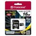 Transcend 16GB microSDHC (Class10) UHS-I 600x (Ultimate) MLC paměťová karta (s adaptérem) TS16GUSDHC10U1