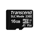 Transcend 16GB microSDHC230I UHS-I U3 V30 A1 (Class 10) 3D TLC (SLC mode) průmyslová paměťová karta, 100MB/ TS16GUSD230I