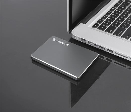 TRANSCEND 2TB StoreJet 25C3, 2.5", USB 3.0, Stylový externí hard disk, ultra-tenký, ocelově šedý TS2TSJ25C3N