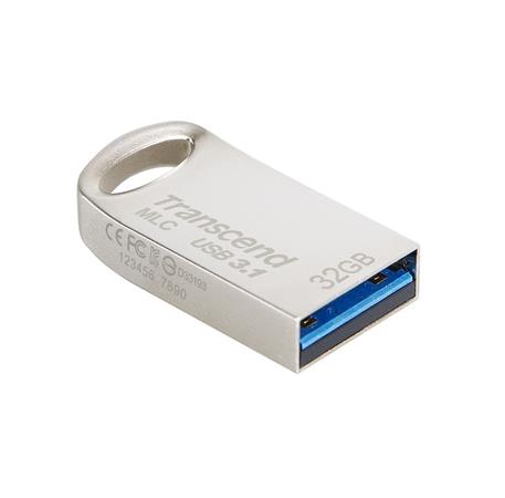 Transcend 32GB JetFlash 720S, USB 3.1 (Gen1) flash disk, MLC, malé rozměry, stříbrný kov TS32GJF720S