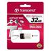 Transcend 32GB JetFlash 890, USB-C/USB 3.1 duální flash disk, malé rozměry, stříbrný kov, odolá prachu i vod TS32GJF890S