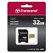 Transcend 32GB microSDHC 500S UHS-I U3 V30 (Class 10) MLC paměťová karta (s adaptérem), 95MB/s R, 60MB/s W TS32GUSD500S