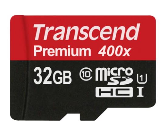 Transcend 32GB microSDHC UHS-I 400x Premium (Class 10) paměťová karta (bez adaptéru) TS32GUSDCU1