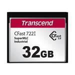 Transcend 4GB INDUSTRIAL TEMP CFAST CFX722I (MLC) paměťová karta (SLC mode), 510MB/s R, 355MB/s TS4GCFX722I