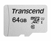 Transcend 64GB microSDXC 300S UHS-I U1 (Class 10) paměťová karta (bez adaptéru) TS64GUSD300S