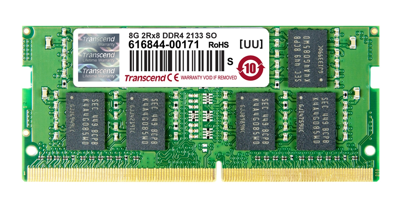 Transcend 8GB SODIMM DDR4 2133MHz 2Rx8 TS1GSH64V1H