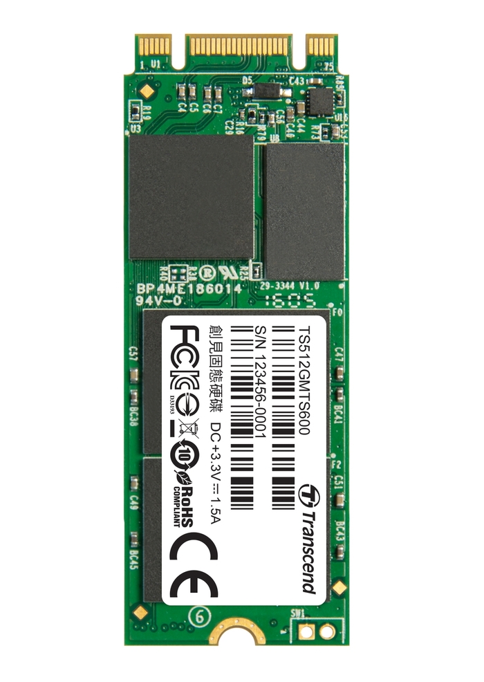 TRANSCEND MTS600 512GB SSD disk M.2 2260, SATA III (MLC) TS512GMTS600