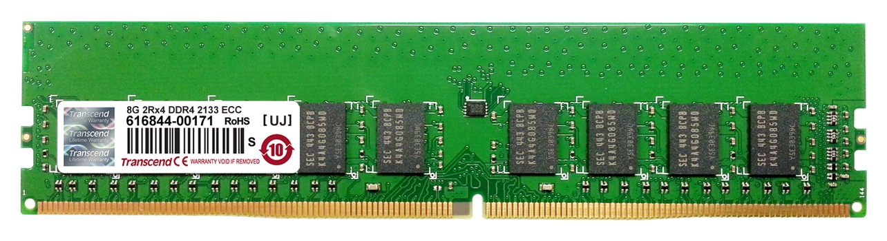 Transcend paměť 16GB DDR4 2133 ECC-DIMM 2Rx8 CL15 TS2GLH72V1B