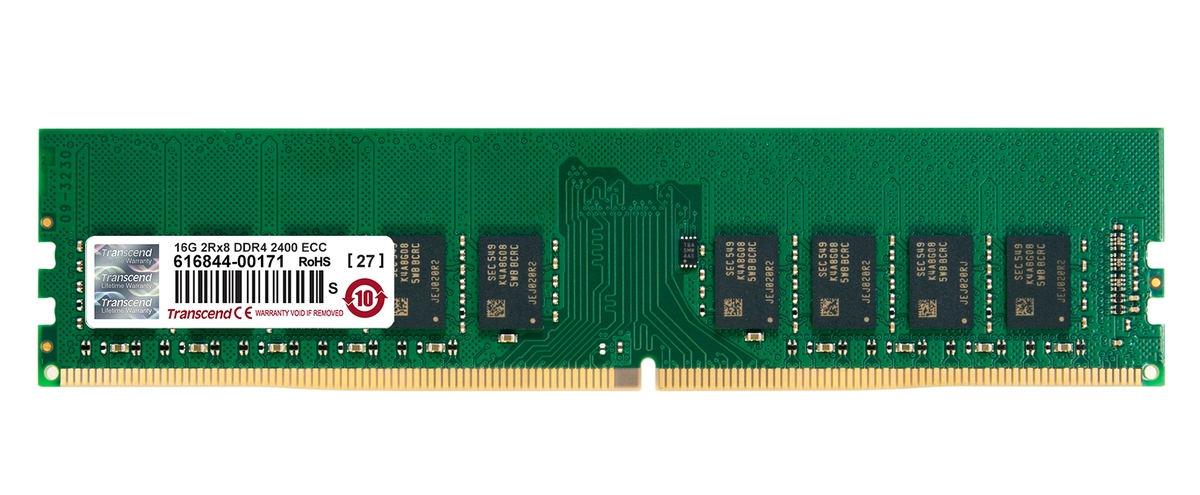 Transcend paměť 16GB DDR4 2400 ECC-DIMM 2Rx8 CL17 TS2GLH72V4B