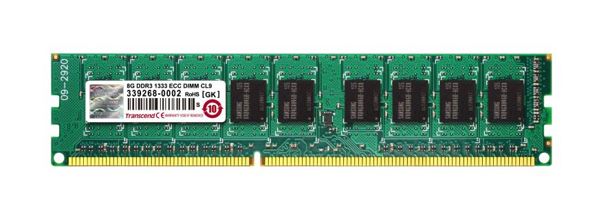 Transcend paměť 8GB DDR3 1333 ECC-DIMM 2Rx8 TS1GLK72V3H