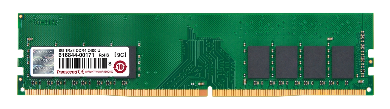 Transcend paměť 8GB DDR4 2400 U-DIMM 1Rx8 CL17 TS1GLH64V4B