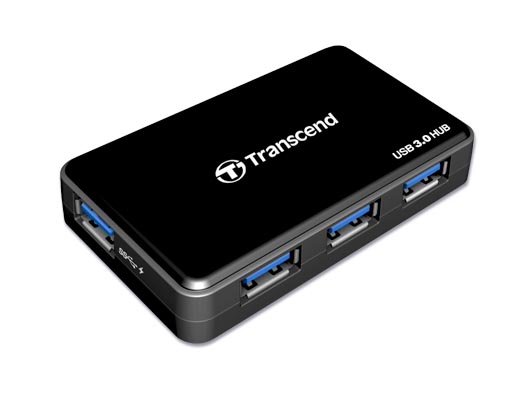 Transcend USB 3.0 Hub 4-port + napájecí zdroj TS-HUB3K