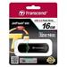 TRANSCEND USB Flash Disk JetFlash®600, 16GB, USB 2.0, Black/Green (R/W 32/16 MB/s) TS16GJF600