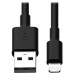 Tripplite Kabel USB-A 2.0/Lightning Synch/Nabíjení,MFi Certified,Samec/Samec,černá,0.3m,10ks M100-10N-BK-10