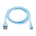 Tripplite Kabel USB-A/Lightning Synch/Nabíjení,MFi,Samec/Samec,Safe-IT Antibakt,flex,sv.modrá, 0.91m M100AB-003-S-LB