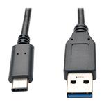 Tripplite Kabel USB-C/USB-A (Samec/Samec), USB 3.1 Gen 2 (10Gb/s), kompatibilní Thunderbolt 3, 0.9m U428-003-G2