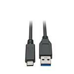 Tripplite Kabel USB-C/USB-A(Samec/Samec),USB 3.1 Gen 2(10Gb/s),USB-IF,kompat. Thunderbolt 3,0.9m U428-C03-G2