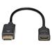 Tripplite Video adaptér DisplayPort / HDMI (Samec/Samice), HDCP, černá, 0.31m P136-001