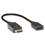 Tripplite Video adaptér DisplayPort / HDMI (Samec/Samice), HDCP, černá, 0.31m P136-001