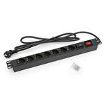 TRITON RP-19" PDU 7xDIN49440 16A 3x1,5mm 2m RAB-PD-X12-A1