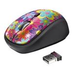 TRUST Myš Yvi Wireless Mouse USB, květiny, bezdrátová 317412