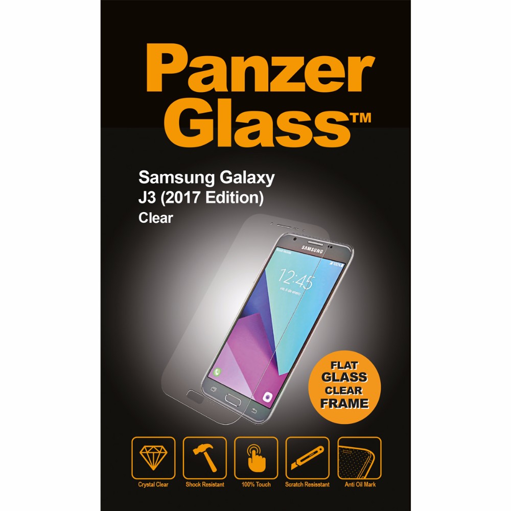 Tvrdené sklo PanzerGlass Edge-to-Edge pro Samsung Galaxy J3 (2017) čiré 7126