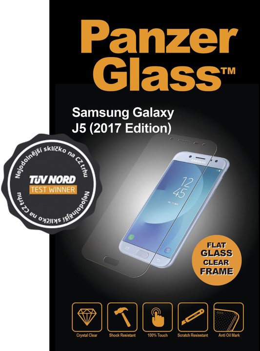 Tvrdené sklo PanzerGlass Edge-to-Edge pro Samsung Galaxy J5 (2017) čiré 7120