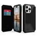 UAG puzdro Metropolis Folio pre iPhone 14 Pro - Kevlar Black 114046113940