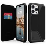 UAG puzdro Metropolis Folio pre iPhone 14 Pro Max - Kevlar Black 114047113940