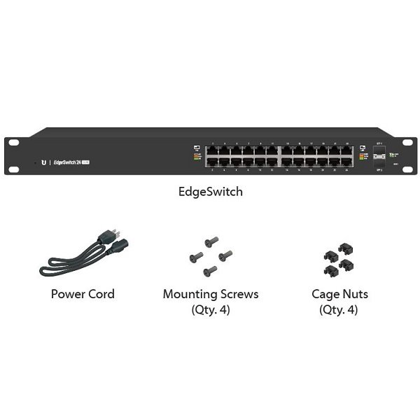 Ubiquiti EdgeSwitch 24xGb 2xSFP PoE+ ES-24-250W | - ITSK - HENRY