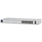 Ubiquiti UniFi Switch 16 PoE - 16x Gbit RJ45, 2x SFP, 8x PoE 802.3af/at (PoE budget 42W) USW-16-POE