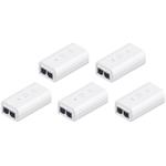 UBNT POE-24-24W-5P, GB PoE Injektor, 24V/1A (24W) 5-pack