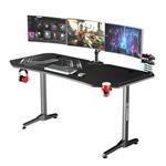 ULTRADESK Herný stôl FRAG XXL BLACK, 160 x 75 cm, 75 cm, držiak nápojov a slúchadiel, stojan BEAM, UDESK-FX-BK