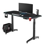 ULTRADESK Herný stôl LEVEL BLUE, 140x70cm, 72-124cm, elektricky nastaviteľná výška, s XXL podložkou UDESK-LVA-BL