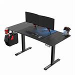 ULTRADESK Herný stôl LEVEL V2 BLUE, 140x68cm, 72-117cm, elektricky nastaviteľná výška, s XXL podlož UDESK-LVA-BL