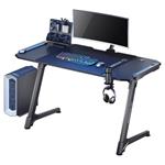 ULTRADESK Herný stôl SPACE XXL V2 BLACK, 144x70 cm, 75 cm, LED RGB podsvietenie s dotykovým panelom UDESK-SP-XL