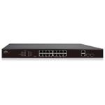 UNV Switch NSW2010-16T2GC-POE-IN / 16x 100Mbps RJ-45/ 2x RJ-45/SFP/ 7.2Gbps/ 5.36Mpps/ PoE 802.3at/af