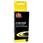 UPrint kompatibil ink s CLI551BK XL, black, 15ml, C-551XLB, high capacity, pre Canon PIXMA iP7250,