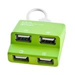 USB (2.0) hub 4-port, Dynamic, zelený, E-BLUE QZ4K038MG0EB