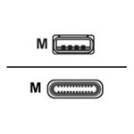 USB 3 Type C, USB 3 Type C to A Cable 0.6m 7090043790290