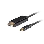 USB-C(M)->HDMI(M) kabel 0,5m 4K 60Hz černá CA-CMHD-10CU-0005-BK