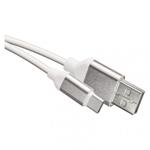 USB kábel 2.0 A/M - C/M 1m biely 8592920068878