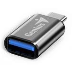 USB redukcia, (3.0), USB C samec - USB A samica, čierna, Genius USB 3.0, až 5Gbps 32590002400