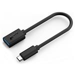 USB redukcia, (3.0), USB C samec - USB A samica, čierna, Genius USB 3.0, až 5Gbps 32590003400