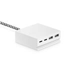 USBePower Hide Mini 27W 4-in-1 desktop charger - White MHPTBLEUWH