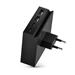 USBePower Hide Mini 27W 4-in-1 wall charger - Black MHPWLEUBLK