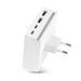 USBePower Hide Mini 27W 4-in-1 wall charger - White MHPWLEUWH