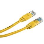 UTP patchcord, Cat.5e, RJ45 M-0.25m, netienený, žltý, economy KB025YNS01