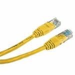 UTP patchcord, Cat.5e, RJ45 M-0.5m, netienený, žltý, economy